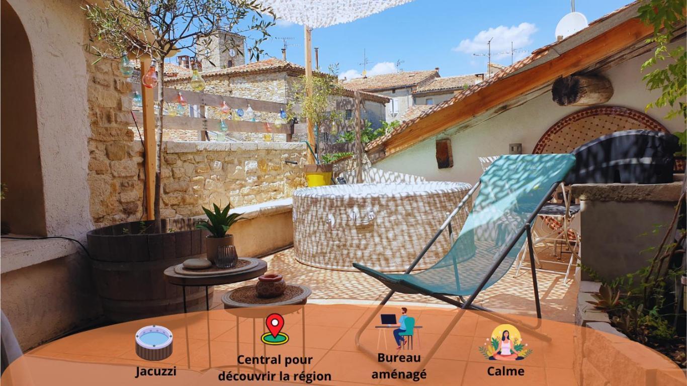 Maison avec Jacuzzi et terrasse sur les toits Brignon Extérieur photo